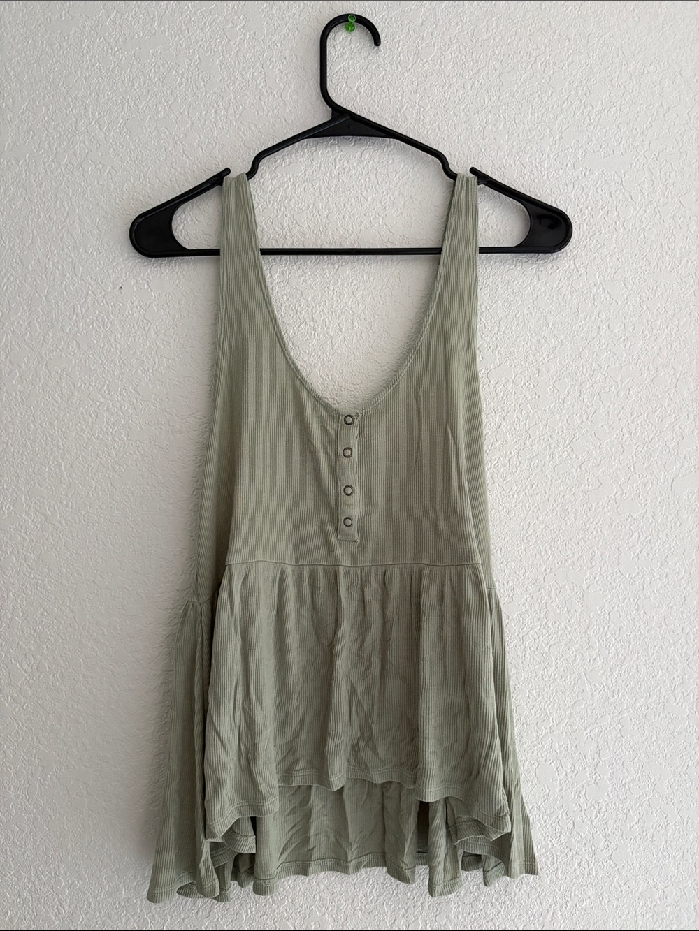 American Eagle Sage Green Babydoll Tank